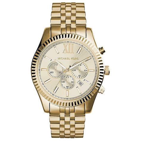 michael kors gold watch for men|michael kors lexington men's watch.